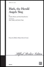 Hark, the Herald Angels Sing SATB choral sheet music cover Thumbnail